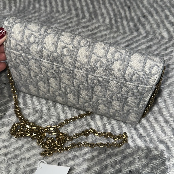 Saddle long wallet on chain canvas - Picture 5 of 14